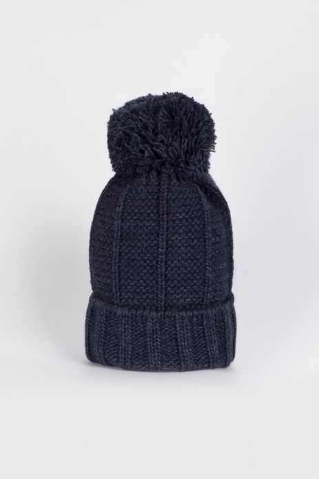 Cap knitted fabric with a fleece headband 