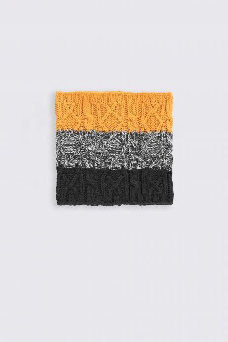 Chimney shawl graphite single sweater