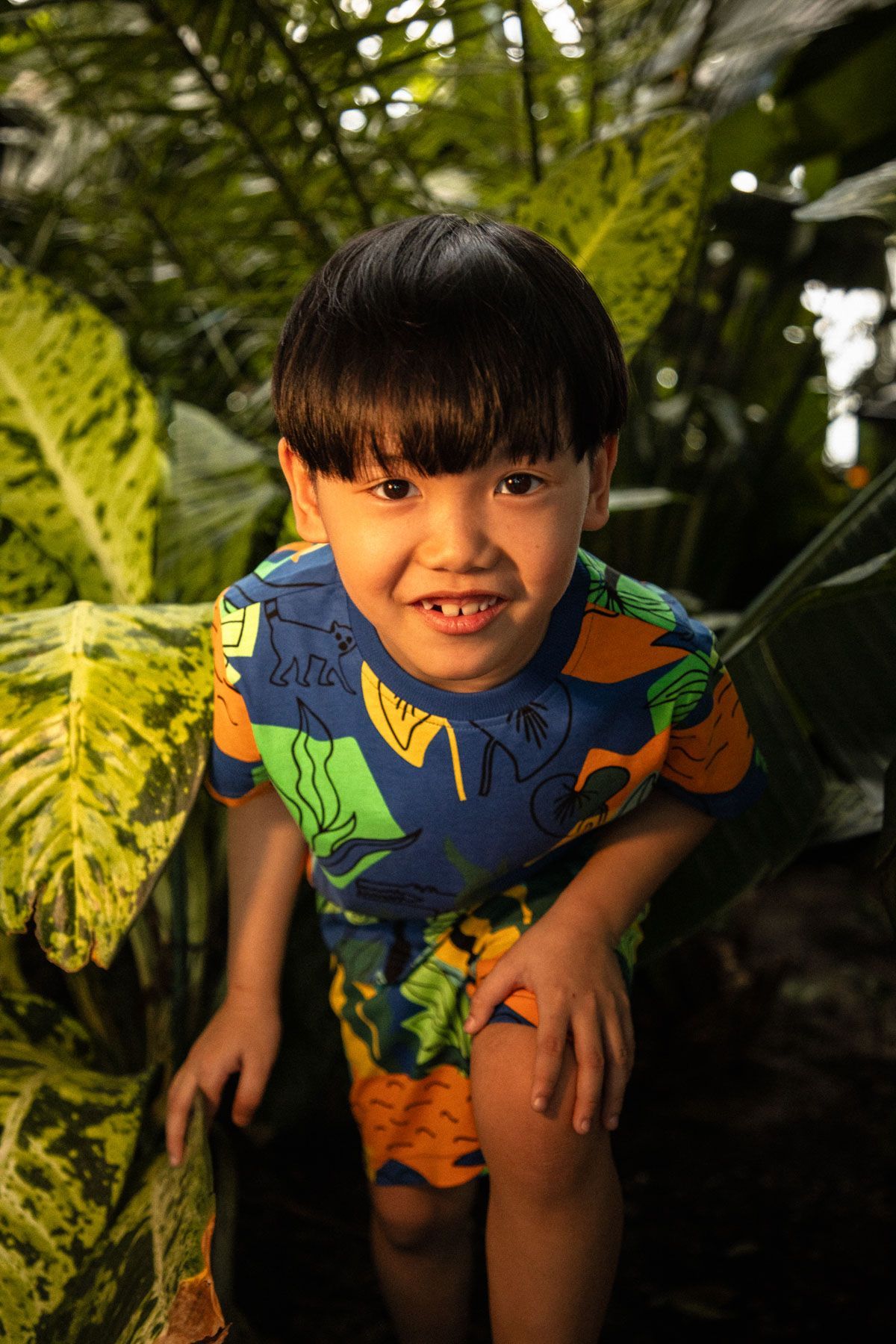 T-shirt with short sleeves Multicolored with all-over print